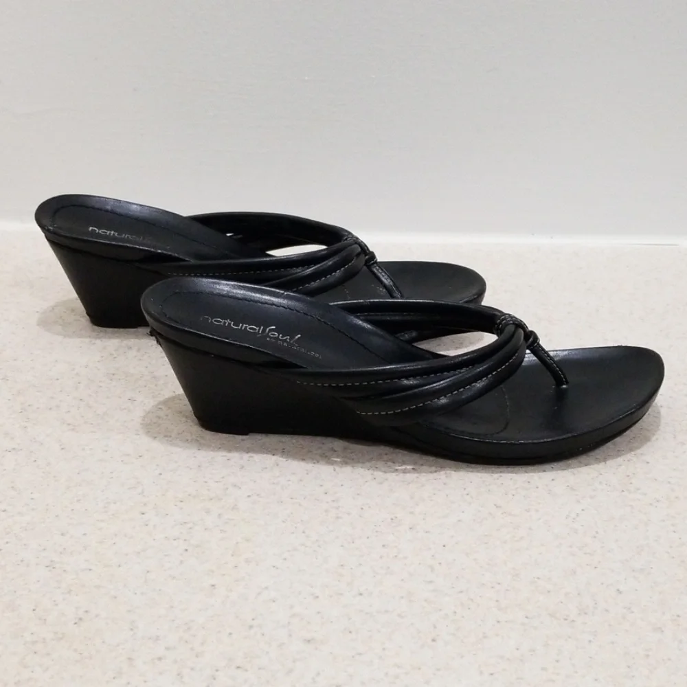 Natural soul by naturalizer blk 9m women's sandals